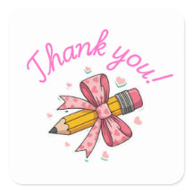 Thank You Sticker, Teacher Stickers