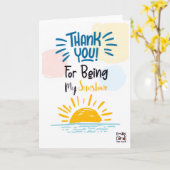 Thank you - Sunshine Kaart (Gele Bloem)