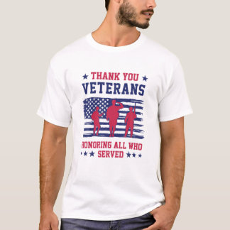 Thank You Veterans Honoring Those Who Served Patri T-shirt