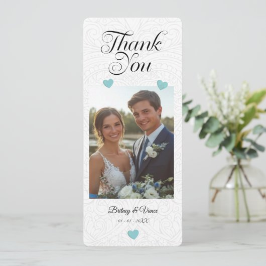 Thank You - Wedding Card (Staand voorkant)