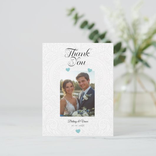 Thank You - Wedding Card Briefkaart (Staand voorkant)