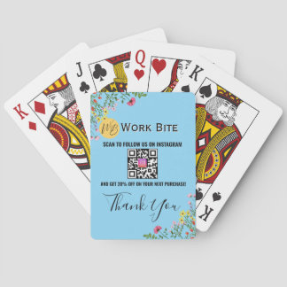 Thank You Wildflower Business Instagram Qr Code Pokerkaarten