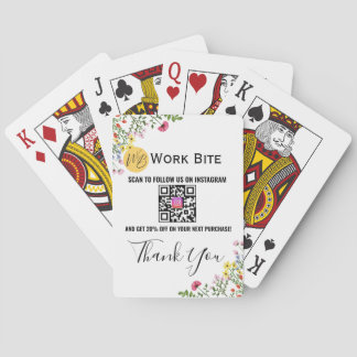 Thank You Wildflower Business Instagram Qr Code Pokerkaarten