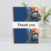 Thank your loved ones with this beautiful wedding bedankkaart (Staand voorkant)