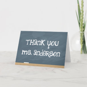 Thank your Teacher or Tutor! (add teachers name) Bedankkaart