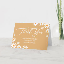 Thank yoy card boho Daisies  Bedankkaart