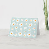 Thank yoy card boho Daisy mint Bedankkaart (Achterkant)
