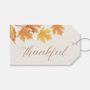 Thankful - Autumn Herfst Baby shower CadeauLabel