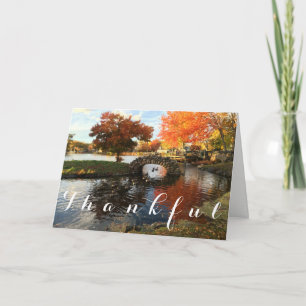 Thankful Autumn Wenskaart Bedankkaart
