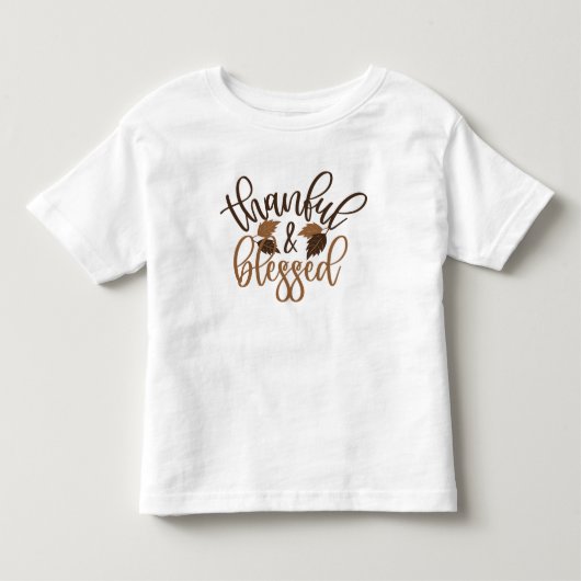 Thankful & Blessed Kinder Shirts (Voorkant)