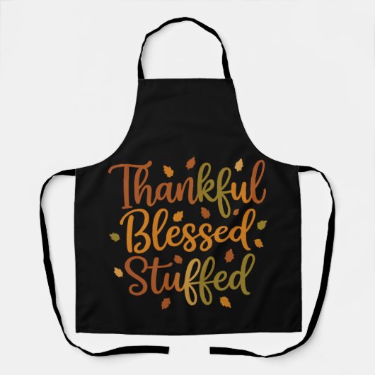 Thankful Blessed Stuffed Apron Schort (Voorkant)