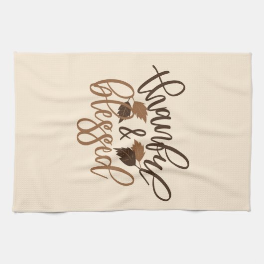 Thankful & Blessed Theedoek (Horizontaal)