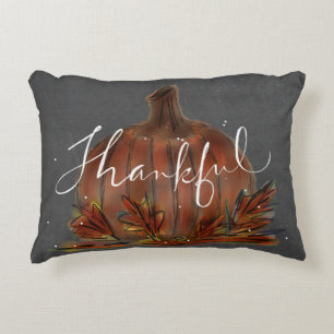 THANKFUL CHALKBOARD ART HERFST PILLOW DECORATIEF KUSSEN