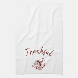 Thankful Cornucopia Kitchen Towel Theedoek