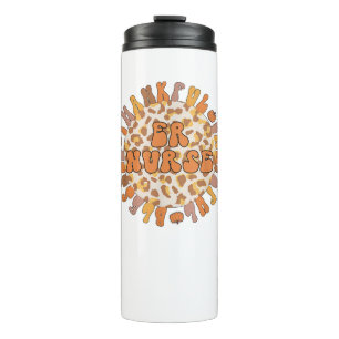 Thankful Emergency Nurse Thanksgiving Thermosbeker