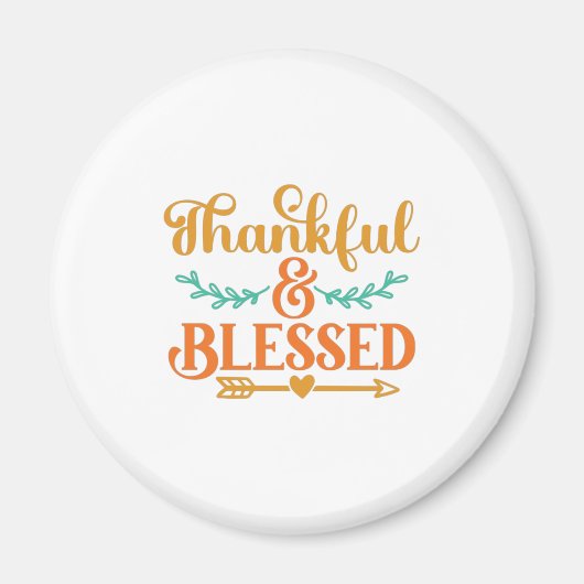 Thankful en Blessed Magneet (Voorkant)