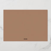 Thankful Foliage | Thanksgiving diner Folie Uitnodiging (Achterkant)