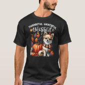 Thankful Grateful Blessed Chihuahua Dog Fall Y'all T-shirt (Voorkant)