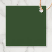 Thankful Grateful Blessed dark green script Bedankjes Labels (Achterkant)