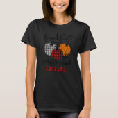 Thankful Grateful Blessed Granna Autumn Fall Pumpk T-shirt (Voorkant)