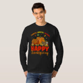 Thankful Grateful Blessed Leopard Plaid Pumpkin Th T-shirt (Voorkant volledig)
