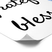 Thankful, Grateful, Blessed Poster (Hoek)