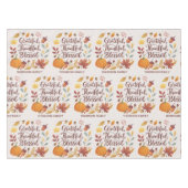 Thankful Grateful Blessed Thanksgiving Fall Tafelkleed (Voorkant (Horizontaal))