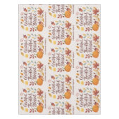 Thankful Grateful Blessed Thanksgiving Fall Tafelkleed (Voorkant)
