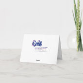 Thankful Grateful Sheltie Turkey Feathers Bedankkaart (Achterkant)