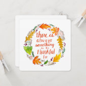 Thankful Greeting Card Kaart (Voorkant / Achterkant in situ)