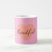 Thankful Heart Mug – Minimal Double Heart Design | (Centre)