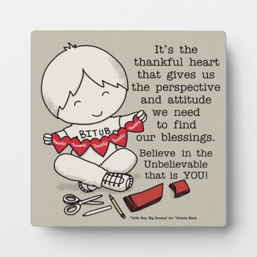 Thankful Hearts Fotoplaat (Voorkant)