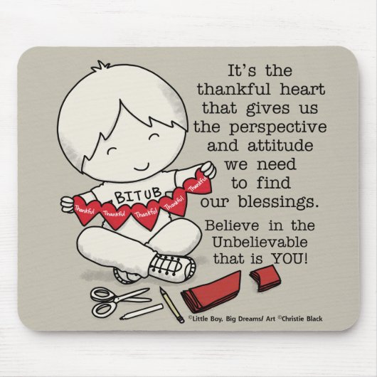 Thankful Hearts Muismat (Voorkant)