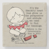 Thankful Hearts Stenen Onderzetter (Voorkant)