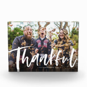Thankful herfst van het borstelmanuscript decor fo fotoblokken