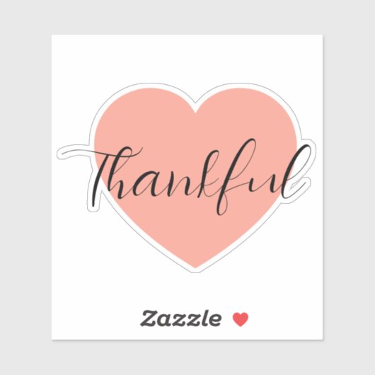 thankful laptop sticker (Feuille)