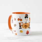 Thankful Mama Fall Mug – Cozy Autumn Pumpkin & Lea (Devant gauche)