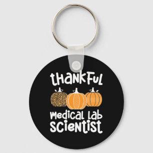 Thankful Medical Lab Scientist Thanksgiving Med La Sleutelhanger