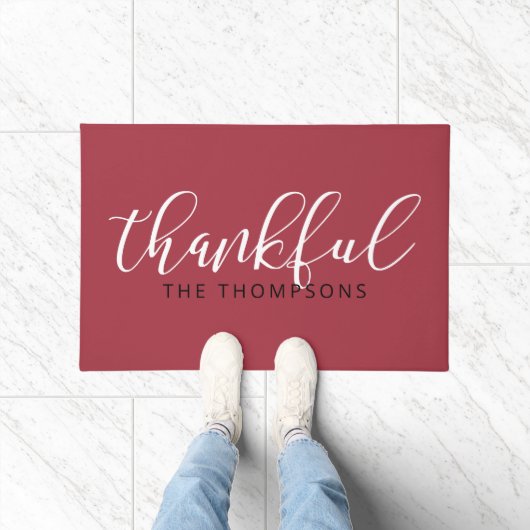 Thankful Name Script Font Deurmat (Binnen)