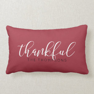 Thankful Name Script Font Kussen