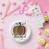 Thankful Patchwork Pumpkin Papieren Kommen (Feest)