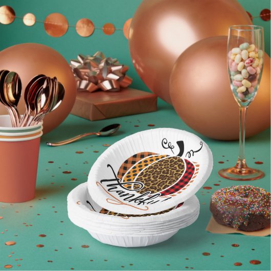 Thankful Patchwork Pumpkin Papieren Kommen (Multi)