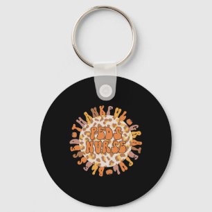Thankful Peds Neurse Thanksgiving Pediatrische ver Sleutelhanger