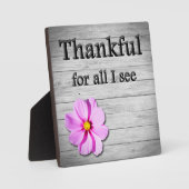 Thankful Plaque Fotoplaat (Voorkant)