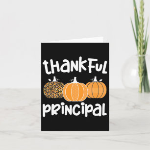Thankful Principal Thanksgiving School Hoofd Kaart