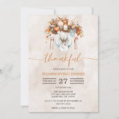 Thankful Thanksgiving Dinner Kaart (Voorkant)