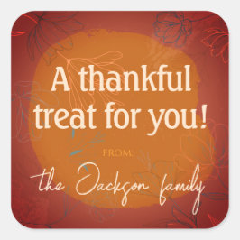 Thankful Treat Sticker -Autumn Warmth