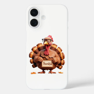 Thankful Turkey Design – Funny Holiday Art iPhone 16 Hoesje