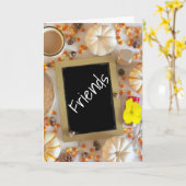 ***THANKFUL VOOR VRIENDEN*** BIJ THANKSGIVING KAART (Gele Bloem)