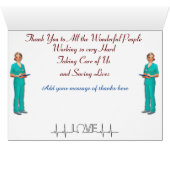 Thanking Medical staff (Binenzijde Horizontaal (Onderkant))